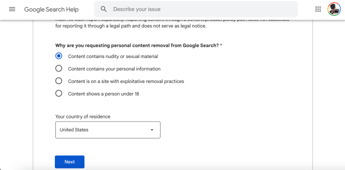 Xóa deepfake trên Google Search